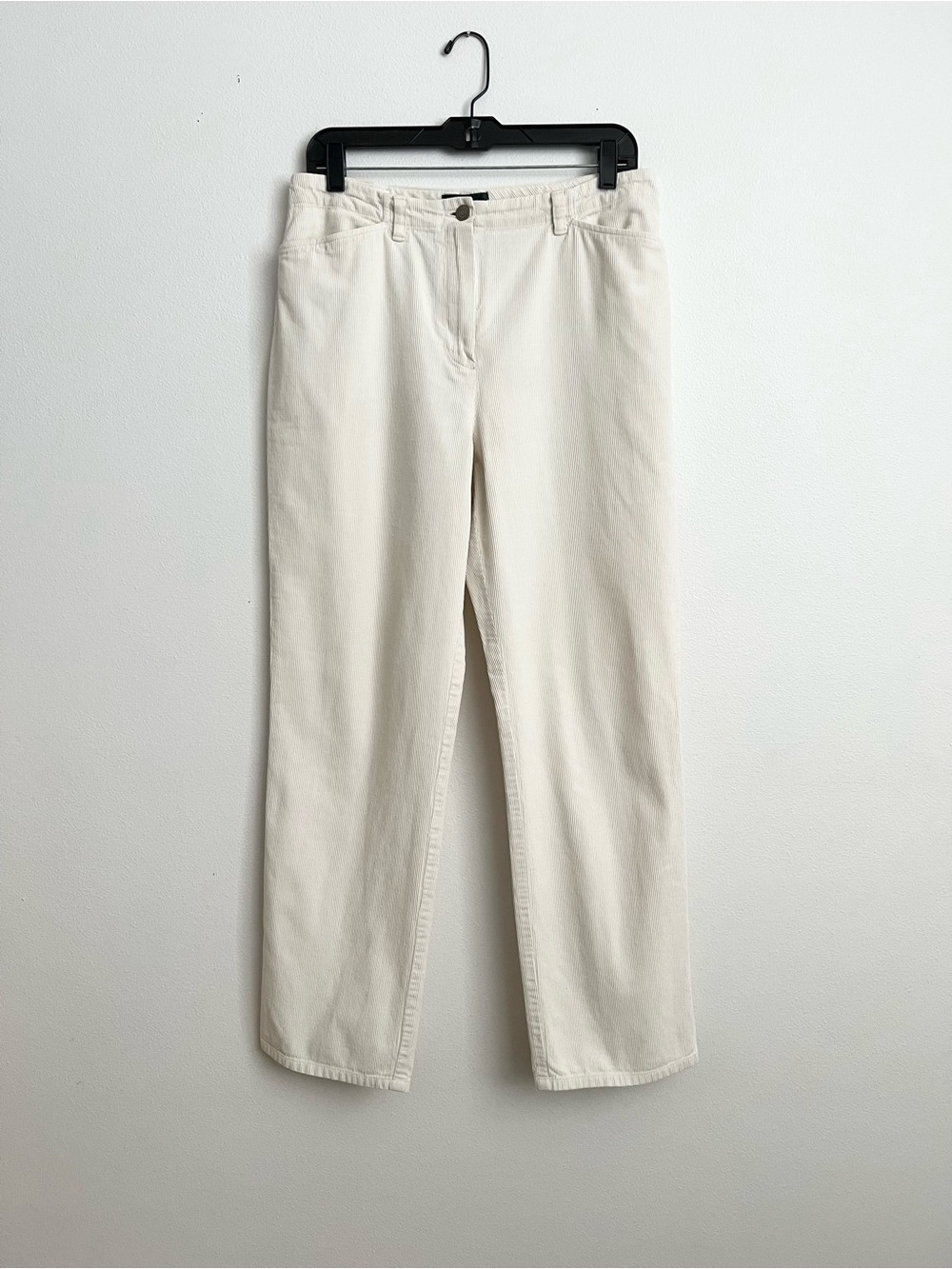 Lauren Ralph Lauren VTG Cotton Corduroy Pants Straight Leg Cream 90s Minimalist